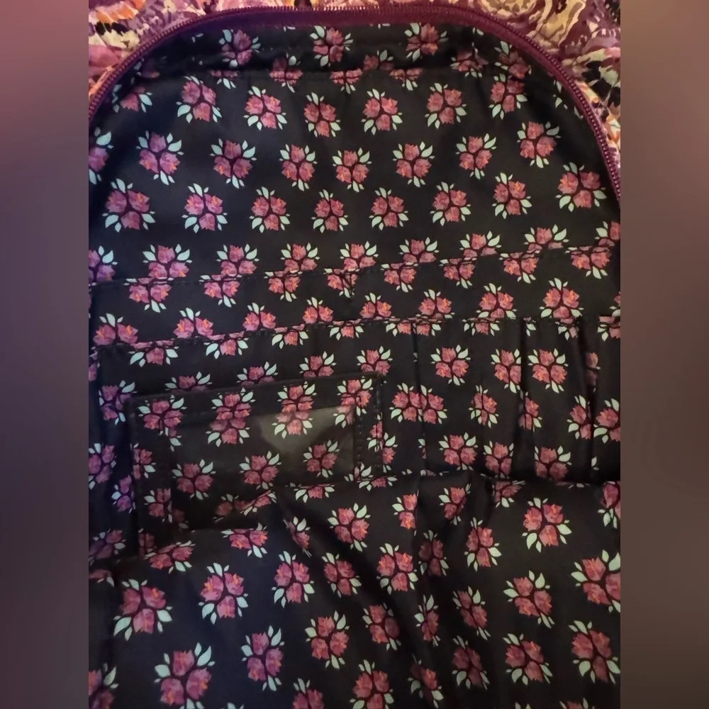 VERA BRADLEY Garden Floral Purple Backpack